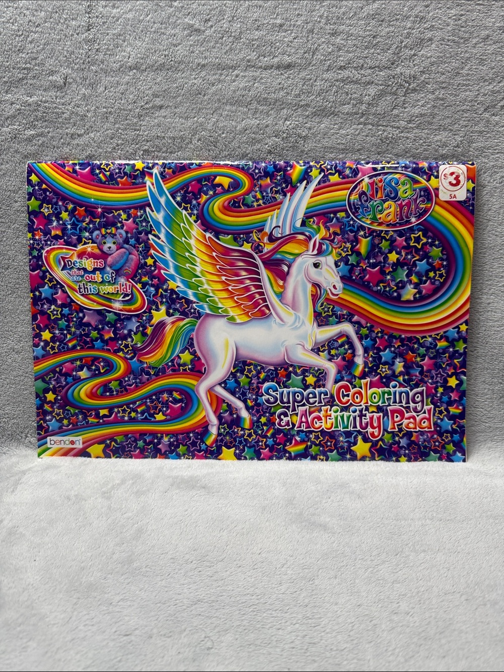 New Lisa Frank Large Unicorn Super Coloring & Activity Pad Book 16" x 11"
